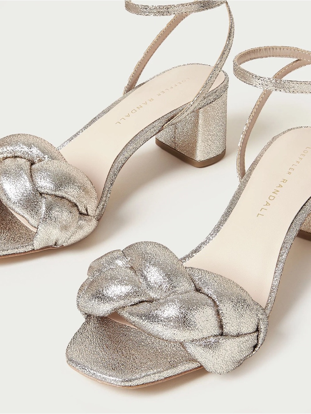 Loeffler Randall Avril Puffy Braided Sandal in Prosecco